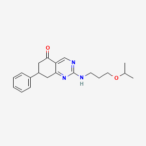 molecular formula C20H25N3O2 B4235785 2-[(3-isopropoxypropyl)amino]-7-phenyl-7,8-dihydro-5(6H)-quinazolinone 