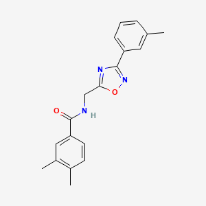 3,4-dimethyl-N-{[3-(3-methylphenyl)-1,2,4-oxadiazol-5-yl]methyl}benzamide