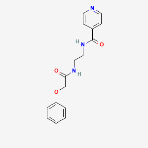 molecular formula C17H19N3O3 B4235808 N-(2-{[2-(4-methylphenoxy)acetyl]amino}ethyl)isonicotinamide 