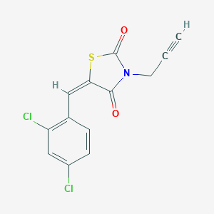 molecular formula C13H7Cl2NO2S B423587 5-(2,4-Dichlorobenzylidene)-3-(2-propynyl)-1,3-thiazolidine-2,4-dione 