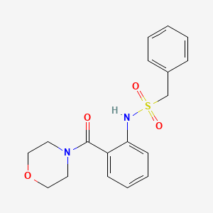 N-[2-(4-morpholinylcarbonyl)phenyl]-1-phenylmethanesulfonamide