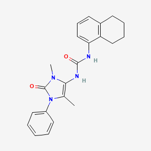 N-(3,5-dimethyl-2-oxo-1-phenyl-2,3-dihydro-1H-imidazol-4-yl)-N'-(5,6,7,8-tetrahydro-1-naphthalenyl)urea