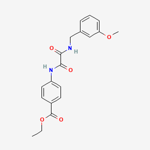 ethyl 4-{[[(3-methoxybenzyl)amino](oxo)acetyl]amino}benzoate