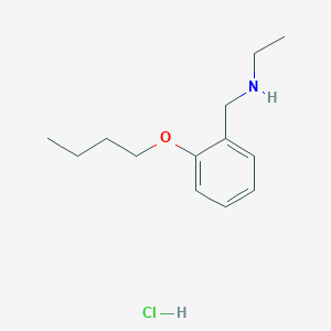 molecular formula C13H22ClNO B4235910 N-(2-butoxybenzyl)ethanamine hydrochloride 