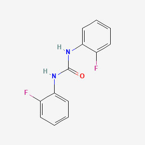 molecular formula C13H10F2N2O B4235918 N,N'-双(2-氟苯基)脲 