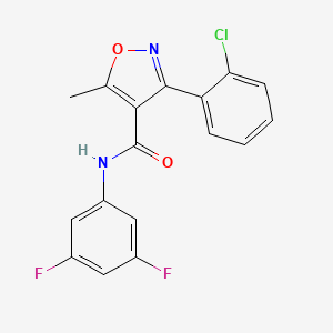 molecular formula C17H11ClF2N2O2 B4235970 3-(2-chlorophenyl)-N-(3,5-difluorophenyl)-5-methyl-4-isoxazolecarboxamide 