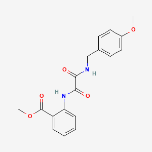 methyl 2-{[[(4-methoxybenzyl)amino](oxo)acetyl]amino}benzoate