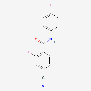 4-cyano-2-fluoro-N-(4-fluorophenyl)benzamide