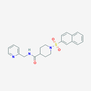 1-(2-naphthylsulfonyl)-N-(2-pyridinylmethyl)-4-piperidinecarboxamide