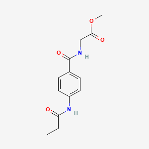 methyl N-[4-(propionylamino)benzoyl]glycinate