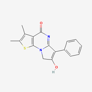 molecular formula C17H14N2O2S B4236097 2,3-dimethyl-6-phenylpyrrolo[1,2-a]thieno[3,2-e]pyrimidine-4,7(5H,8H)-dione 