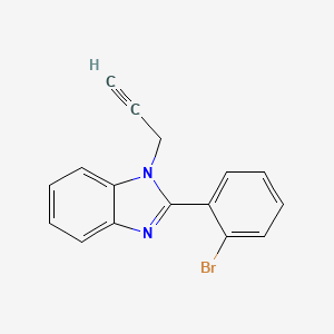 molecular formula C16H11BrN2 B4236117 2-(2-bromophenyl)-1-(2-propyn-1-yl)-1H-benzimidazole 