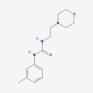 molecular formula C14H21N3O2 B4236133 N-(3-methylphenyl)-N'-[2-(4-morpholinyl)ethyl]urea 