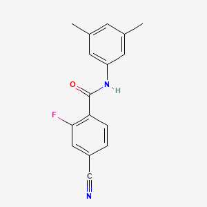 molecular formula C16H13FN2O B4236175 4-cyano-N-(3,5-dimethylphenyl)-2-fluorobenzamide 