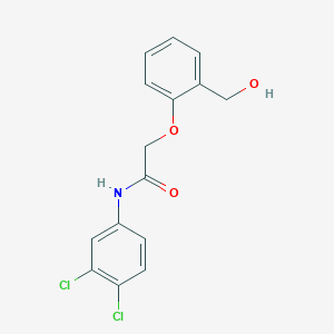 molecular formula C15H13Cl2NO3 B4236185 N-(3,4-dichlorophenyl)-2-[2-(hydroxymethyl)phenoxy]acetamide 