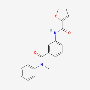 molecular formula C19H16N2O3 B4236201 N-(3-{[methyl(phenyl)amino]carbonyl}phenyl)-2-furamide 