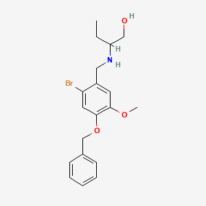 molecular formula C19H24BrNO3 B4236211 2-{[4-(benzyloxy)-2-bromo-5-methoxybenzyl]amino}-1-butanol 
