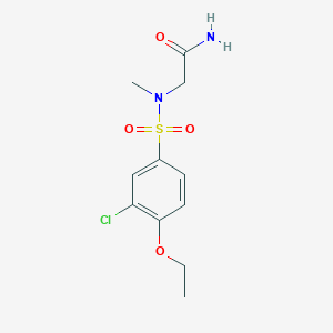 N~2~-[(3-chloro-4-ethoxyphenyl)sulfonyl]-N~2~-methylglycinamide
