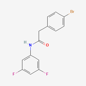 molecular formula C14H10BrF2NO B4236279 2-(4-bromophenyl)-N-(3,5-difluorophenyl)acetamide 