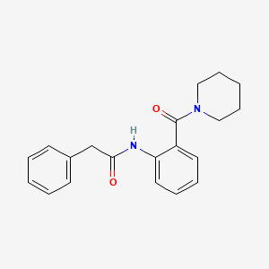 2-phenyl-N-[2-(1-piperidinylcarbonyl)phenyl]acetamide