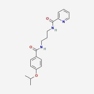 N-{3-[(4-isopropoxybenzoyl)amino]propyl}-2-pyridinecarboxamide