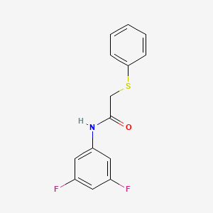 N-(3,5-difluorophenyl)-2-(phenylsulfanyl)acetamide