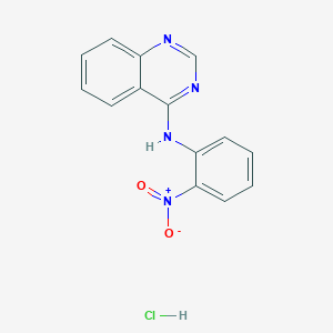 molecular formula C14H11ClN4O2 B4236382 N-(2-nitrophenyl)-4-quinazolinamine hydrochloride 