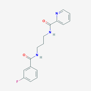 N-{3-[(3-fluorobenzoyl)amino]propyl}-2-pyridinecarboxamide