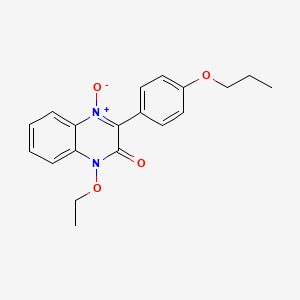 molecular formula C19H20N2O4 B4236467 1-ethoxy-3-(4-propoxyphenyl)-2(1H)-quinoxalinone 4-oxide 