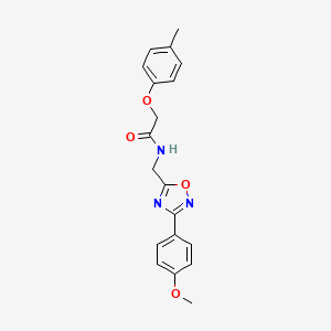 molecular formula C19H19N3O4 B4236469 N-{[3-(4-methoxyphenyl)-1,2,4-oxadiazol-5-yl]methyl}-2-(4-methylphenoxy)acetamide 