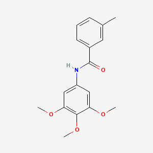 molecular formula C17H19NO4 B4236527 3-methyl-N-(3,4,5-trimethoxyphenyl)benzamide 
