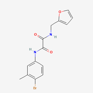 molecular formula C14H13BrN2O3 B4236530 N-(4-bromo-3-methylphenyl)-N'-(2-furylmethyl)ethanediamide 
