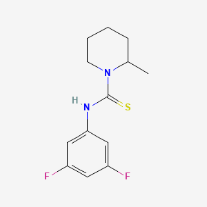 molecular formula C13H16F2N2S B4236552 N-(3,5-difluorophenyl)-2-methyl-1-piperidinecarbothioamide CAS No. 838867-15-5