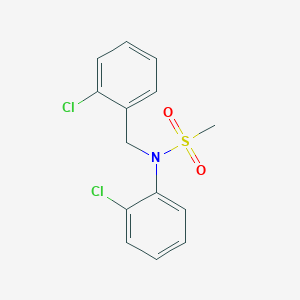 molecular formula C14H13Cl2NO2S B4236564 N-(2-chlorobenzyl)-N-(2-chlorophenyl)methanesulfonamide 