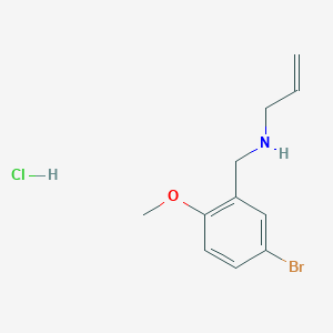 molecular formula C11H15BrClNO B4236576 N-(5-bromo-2-methoxybenzyl)-2-propen-1-amine hydrochloride 