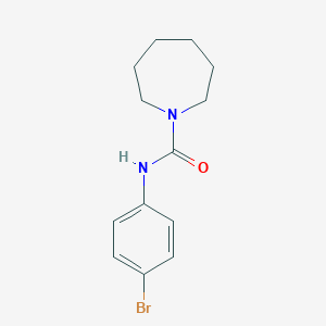molecular formula C13H17BrN2O B4236587 N-(4-bromophenyl)-1-azepanecarboxamide 