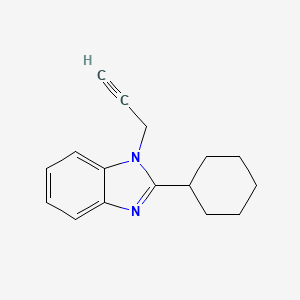 molecular formula C16H18N2 B4236614 2-cyclohexyl-1-(2-propyn-1-yl)-1H-benzimidazole 