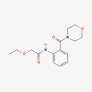 molecular formula C15H20N2O4 B4236667 2-ethoxy-N-[2-(4-morpholinylcarbonyl)phenyl]acetamide 