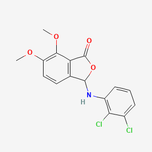 molecular formula C16H13Cl2NO4 B4236675 3-[(2,3-dichlorophenyl)amino]-6,7-dimethoxy-2-benzofuran-1(3H)-one 