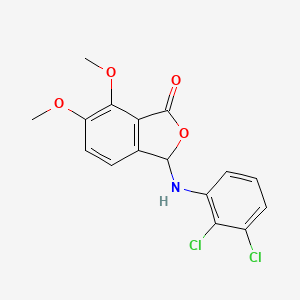 3-[(2,3-dichlorophenyl)amino]-6,7-dimethoxy-2-benzofuran-1(3H)-one