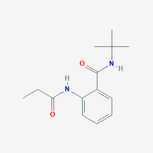 molecular formula C14H20N2O2 B4236704 N-(tert-butyl)-2-(propionylamino)benzamide 