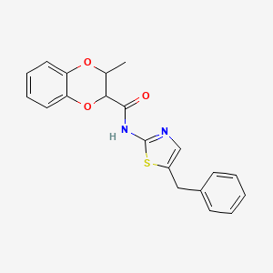 molecular formula C20H18N2O3S B4236728 N-(5-benzyl-1,3-thiazol-2-yl)-3-methyl-2,3-dihydro-1,4-benzodioxine-2-carboxamide 