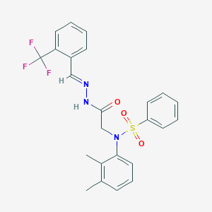 N-(2,3-dimethylphenyl)-N-(2-oxo-2-{2-[2-(trifluoromethyl)benzylidene]hydrazino}ethyl)benzenesulfonamide
