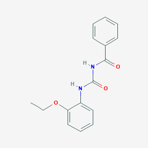 molecular formula C16H16N2O3 B4236765 N-{[(2-ethoxyphenyl)amino]carbonyl}benzamide 