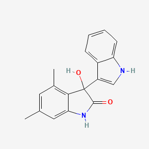 3'-hydroxy-4',6'-dimethyl-1',3'-dihydro-1H,2'H-3,3'-biindol-2'-one