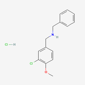 N-benzyl-1-(3-chloro-4-methoxyphenyl)methanamine hydrochloride