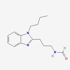 molecular formula C15H21N3O B4236795 N-[3-(1-butyl-1H-1,3-benzodiazol-2-yl)propyl]formamide 