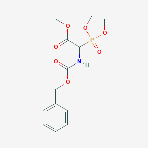 molecular formula C13H18NO7P B042368 2-(((苯甲氧羰基)氨基)-2-(二甲氧基膦酰基)乙酸甲酯 CAS No. 88568-95-0