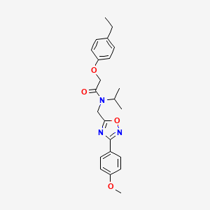 molecular formula C23H27N3O4 B4236860 2-(4-ethylphenoxy)-N-isopropyl-N-{[3-(4-methoxyphenyl)-1,2,4-oxadiazol-5-yl]methyl}acetamide 