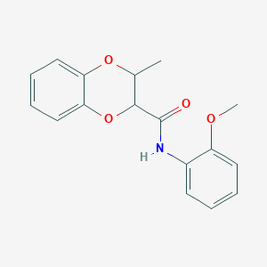 molecular formula C17H17NO4 B4236862 N-(2-methoxyphenyl)-3-methyl-2,3-dihydro-1,4-benzodioxine-2-carboxamide 